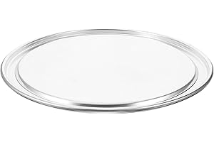 Generic Pizza Pan Lid Easy Cleaning 12 Inch round Aluminum Alloy and Prevents Food Spillage for Baking Pan
