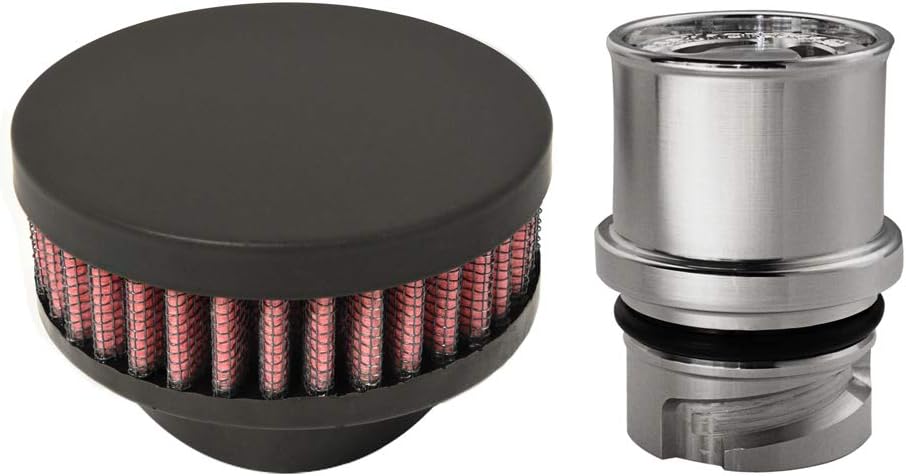 CFM Performance Baffled Billet Valve Cover Breather For 2016-2019 Ford Focus RS (Flat Black)