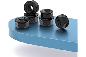 TESILANG M8(50pcs) Flange Nut Hex 304 Stainless Steel Flange Serrated Nut