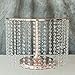 Efavormart Rose Gold Crystal Pendants Metal Chandelier Cake Stand Dessert Display Plate - 12