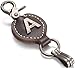 Leather Keychain For Men, Single Letter Alphabet with Easy Clasp - A - Rich Brown - One Size