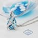 Pealrich Teardrop Fashion Jewelry Pendant Love Necklace Made with SWAROVSKI Crystal Elements ,Gifts for Women (Blue)