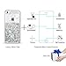 Maxdara Case for iPhone SE iPhone 5S iPhone 5 Glitter Case Liquid Floating Bling Sparkle Luxury Children Girls Gifts Pretty Fashion Creative Design Case for iPhone 5 5S SE (Silver)