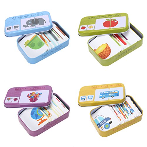 image for Mmrm Baby Learn English Match Puzzle Montessori Card Infant Education 