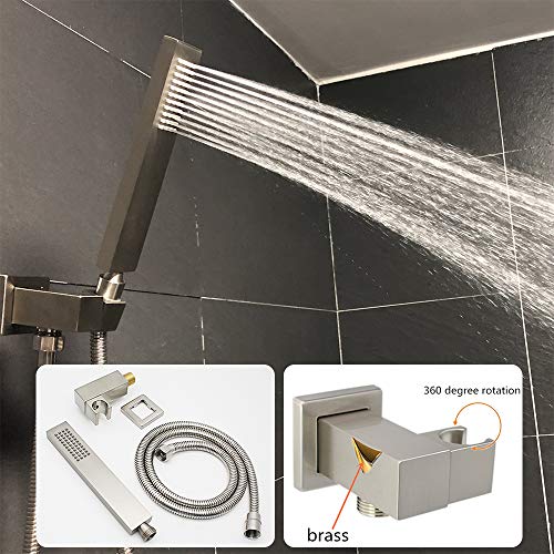 Enga Shower System Ceiling Faucet Set with High Pressure 12" Rain