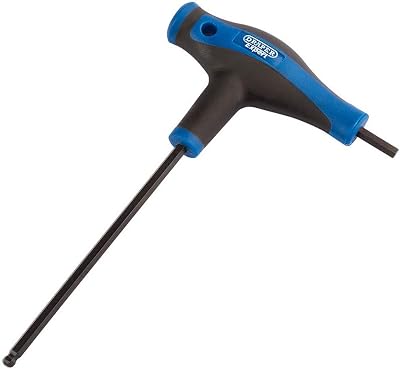 Draper Expert 4.0mm Hex Ball End T Handle Allen Key Set Chrome Vanadium