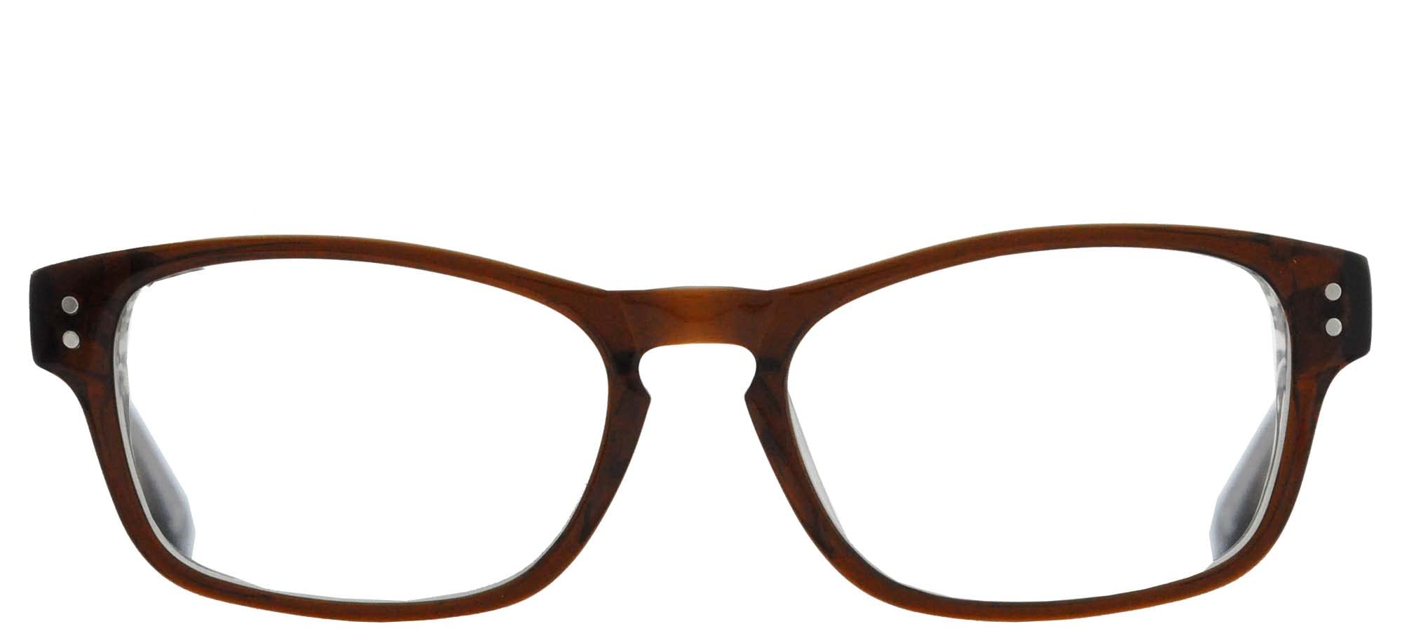 Corinne McCormack Mod Eddie Brown 52/18/140 Unisex Reading Glasses +3.00, brown