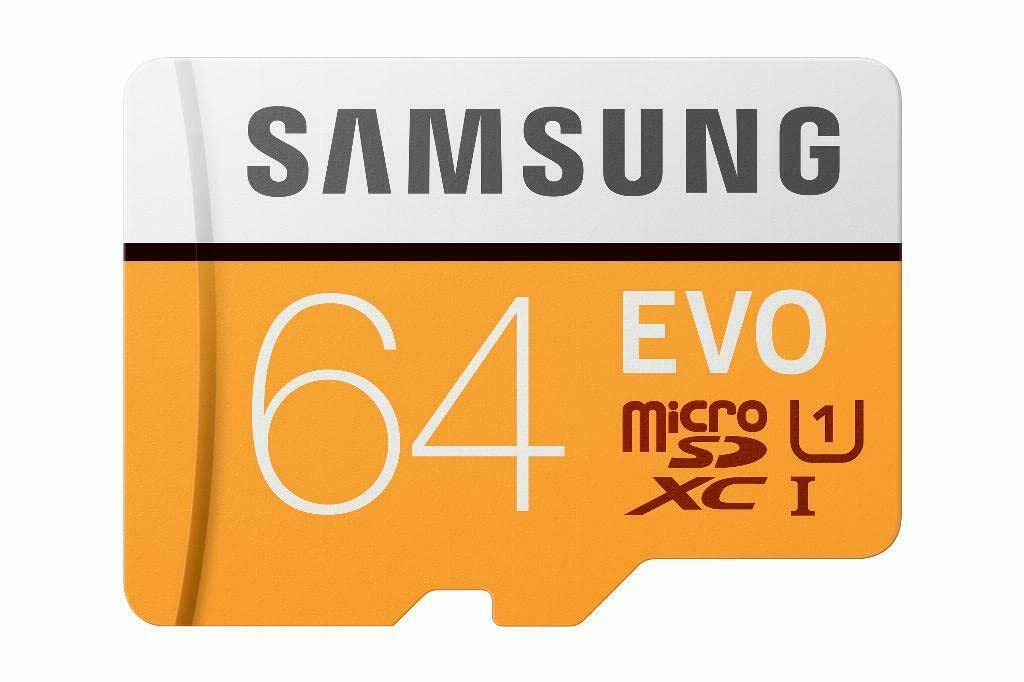 SAMSUNG Evo 64GB MicroSDXC Class 10 UHS-I Flash Memory