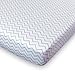 Ziggy Baby Crib Sheet Fitted Jersey Cotton (Chevron Cross Blue/Grey)