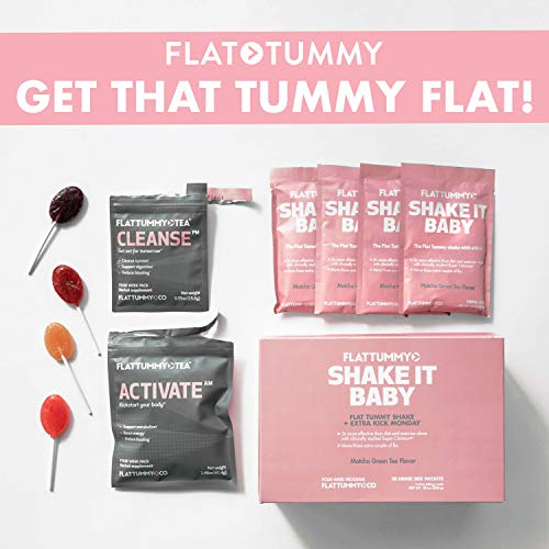 Flat Tummy Shake It Baby Protein Shakes 10 Meal Replacement Packs