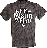 Black Tie-Dye Keep Austin Weird shirt by Outhouse Designs