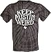 Black Tie-Dye Keep Austin Weird shirt by Outhouse Designs
