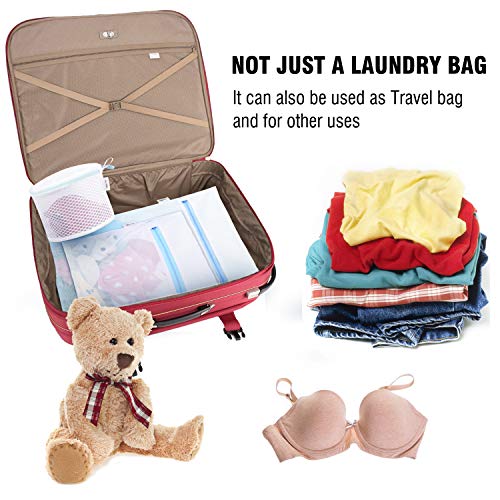Plusmart Mesh Laundry Bags,Durable,Laundry Bag for delicates,Blouse,Stocking,Bra,Sweaters,5 Pack