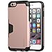 LUVVITT Ultra Armor Wallet Case with Card Holder Designed for Apple iPhone 6s 4.7 inch Screen - Rose Gold (Holds Only One Card)