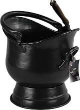 Sterling Ventures Coal Bucket Shovel Matte Black Kindling Fireplace Log Bunker view 3