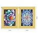 5D DIY Diamond Painting Full Drill, Diamond Paint by Numbers for Adults, Romantic Flowers, Perfect Gift for Families Friends, Cross Stitch DIY Craft - 12 x 16 inch