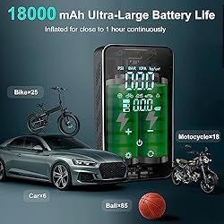 Tire Inflator Portable Air Compressor-Air Pump for