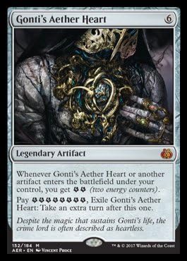 Magic: The Gathering - Aether Revolt - Gonti's Aether Heart PRE-Order Ships On January 20, 2017