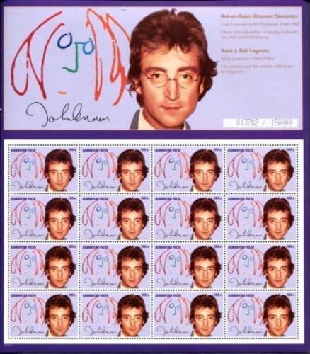 1995 John Lennon collector's Stamps - Sheetlet of 16 Scott #546