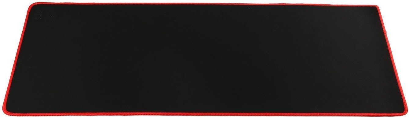 Homefun Large Gaming Mouse Pad XXL/Extended Mat Desk Pad/Mouse pad Long Non-Slip Soft Rubber Bottom Keyboard Pad/Mice Pads Mouse Desk Pad Stitched Edges Use for Laptop (Black)