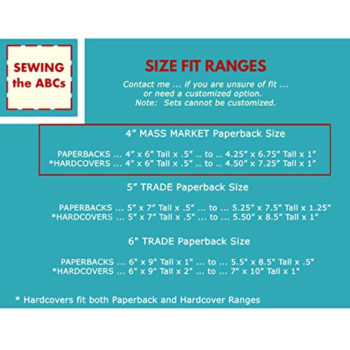 4 Inch Mass Market Paperback Book Cover Small 4x6, BICYCLES Stretch Fabric Book Covers for Paperbacks or Hardcover Books, Small Book Covers Stretchable