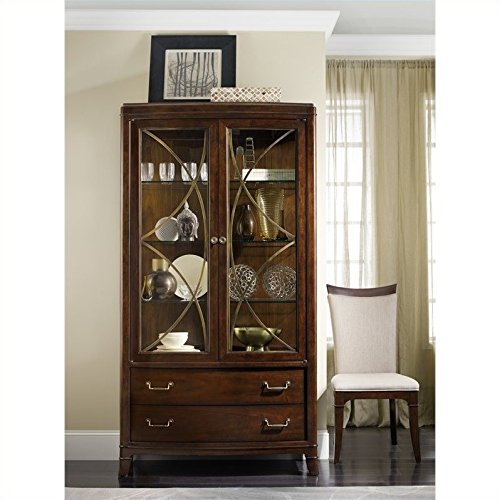 Hooker Furniture Palisade Display China in Walnut