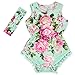 Anbaby Gilrs Cute Romper Climbing Clothes (12-24Months, Mint)