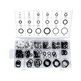 OCGIG 225 Pcs 18 Sizes Rubber O-Ring Sealing Gasket Washer Seal Assortment Set