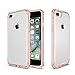 iPhone 7 Plus Case, CaseRack Transparent Hybrid Series - [Shockproof][Drop Protection] Slim Clear Back Case Cover With Soft TPU Gel Bumper For iPhone 7 Plus (5.5 Inch), Rose Gold