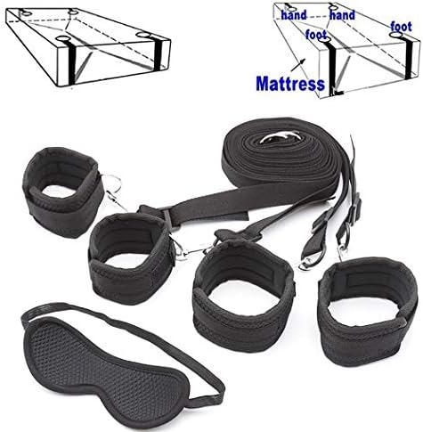 CANMIYOU Premium Soft Nylon Straps Kits Adjustable Wrist and Ankle DIY Kit Cuffs Restraint Sports Training for Legs