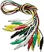 Haitronic 10 Pack Alligator Clips Double Ended Test Lead Crocodile Jumper Lead, (5 Pairs 5 Color) 18.9inch for Testing Circuit Connector - BBC Micro: bit/Arduino/Raspberry pi/Banana pi/Makey Makey