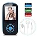 Mp3 Player Bluetooth 16GB Niusute FM Player Music Players Support up to 64GB Green