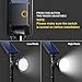 Solar Spot Lights Outdoor, 18 LED Bright Solar Powered Lights Outdoor Waterproof IP65 with 2 Modes Auto On/Off Landspace Flood Light for Flag Pole Palm Tree Sign Statue Garden Yard Patio (2 Pack)