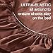 Sleep Zone® Classic NanoTex® Cooling Sheet Set Nutmeg / Queen