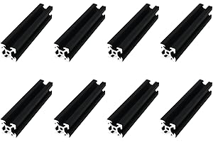 Dnyta 8pcs 100mm T Slot 2020 Aluminum Profiles Extrusion Frame European Standard Anodized Linear Rail for 3D Printer Parts