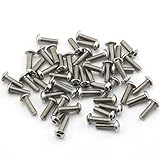 Owfeel Pack of 50pcs M5*16MM Button Head Hex Socket Cap Screws 304 stainless steel bolts