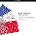 Elephant Brand Bandanas 100% Cotton Since 1898-12 Pack (Red)