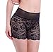 LANBAOSI Women's Rose Floral Lace High Waist Safety Leggings Underwear Free size Black