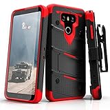 LG G6 Case, Zizo [Bolt Series] with FREE [LG G6 Screen Protector] Kickstand [12 ft. Military Grade Drop Tested] Holster Belt Clip - LG G6