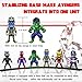 Action Figures, Anime Figures, Mini Action Figures for Boys, 6 Pack Hero Series Set Figures with Bases, PVC Figure Doll with 6 Popular Classic Characters Figures Ages 3 and up