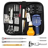 Watch Tool, Baban 144 Pcs Watch Repair Kit Professional Spring Bar Tool Set Watch Band Link Pin Tools Set Watch Band Remover, Watchmaker's Maintenance Service Manual with Carrying Case