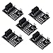 diymore 5pcs NRF24L01+ 8 pin Socket Breakout Adapter 3.3V Regulator Plate Board + Wireless Transceiver​ Module