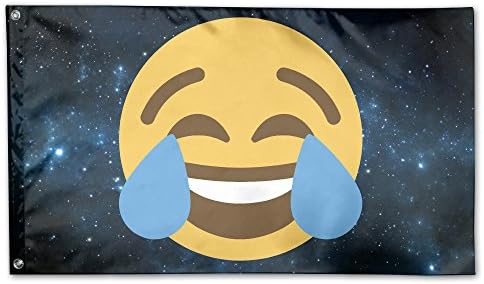 Cry Tears Emoji Polyester Home House Garden Flags 3' X 5'
