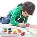 Dmeixs Crayons for Toddlers Palm Grip Crayons for Kids 9 Colors Washable Crayons Non Toxic Paint Crayons Egg Sticks Stackable Toys for Baby,Children Boys and Girls