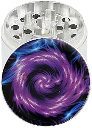 Starry Night Sky - 2.0" 4 Layer Aluminum Herb Spice Grinder (with Pollen Screen) - Top Covered with Clear Doming