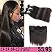 Straight Lace Front Wigs Human Hair Wigs for Black Women 5x1 Straight T Part Lace Closure Wigs Human Hair Pre Plucked with Natural Baby Hair Brazilian Virgin 150% Density Natural Color (32Inch)