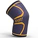 Compression Knee Sleeve - Best Support Brace for Arthritis, Basketball, Running, Crossfit, Weightlifting, Meniscus Tear Injury, ACL, MCL, Joint Pain Relief for Men Women (Orange - Black, Large)