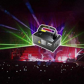 Sumger Professional DMX512 LED Stage Light RGB Laser Scanner DJ Disco Beam Stage Lighting Effect Laser Projector illumination Show Light Sound Activated with Remote for Festival Bar Club Party Wedding