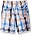 Nautica Little Boys' Two Piece Set with Crew Neck Graphic Tee and Pull on Short, Orange Plaid, L(7)