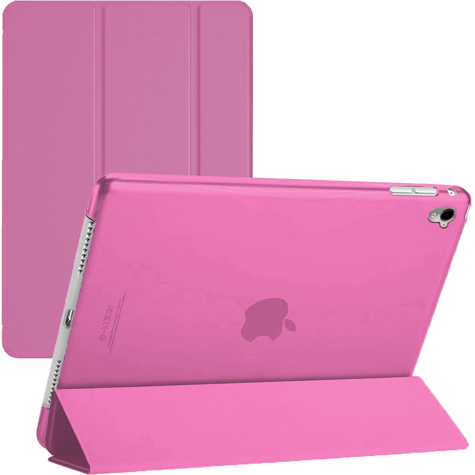 Magnetic Case For iPad 10.2 9/8/7th Generation 2021 2020 2019 Smart Cover With Auto Sleep Wake Function (Pink)